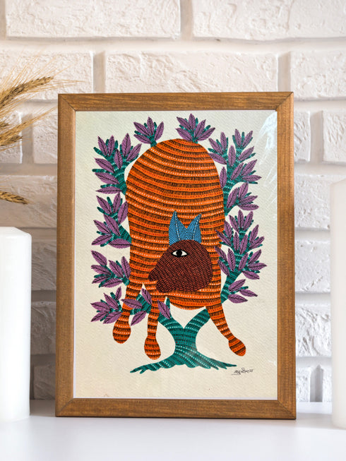 Jungle Jadoo Gond Painting (A4 Size)