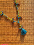 Blue Parrot Patwa Sleek Thread Necklace