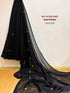 Sitaron ki Raat Black Sequence Mul Cotton Saree