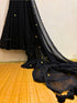 Sitaron ki Raat Black Sequence Mul Cotton Saree