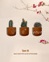 Nature's Sketch - Terracotta decorative wall planters set