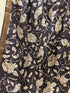 Black Pen Kalamkari Dupatta with Zari Border