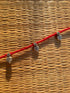 Beaded Red Patwa Anklet