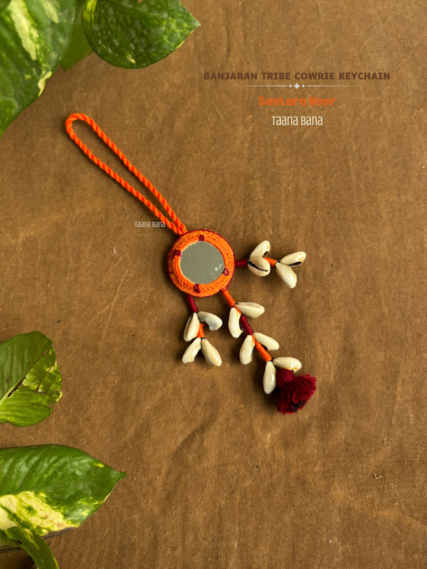 Santara Noor Mirror Cowrie Hanging- 1 pc