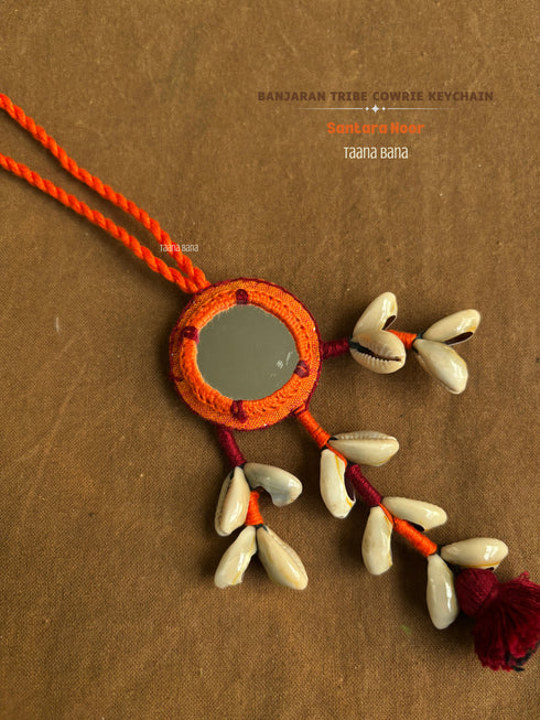 Santara Noor Mirror Cowrie Hanging- 1 pc
