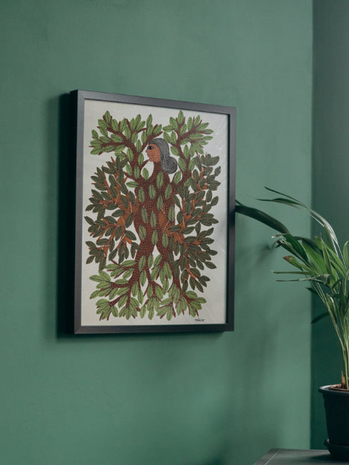 Janani Vriksha Gond Painting (11x15 IN)