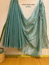 Sea Green Cotton Tissue Saree