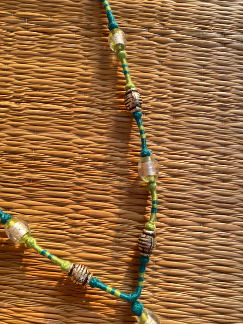 Elephant Patwa Sleek Thread Necklace