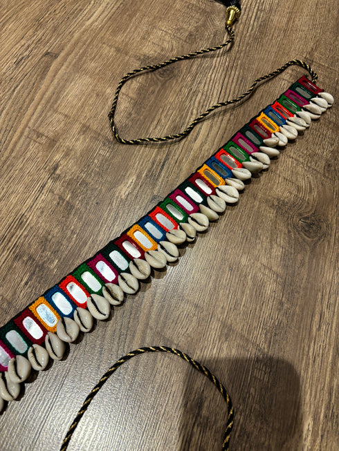 Multi colour Mirror Waist Belt