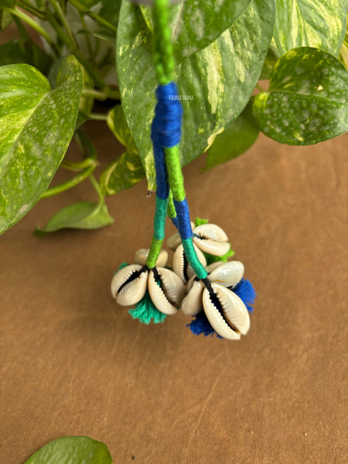 Minty Monsoon Cowrie Keychain- 1 pc
