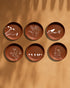 Nature Within Collection - Terracotta decorative wall plates set of 6