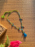 Blue Parrot Patwa Sleek Thread Necklace