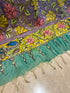 Lavender Pen Kalamkari Dupatta with Zari Border