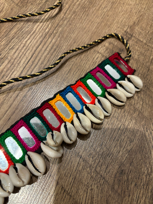 Multi colour Mirror Waist Belt