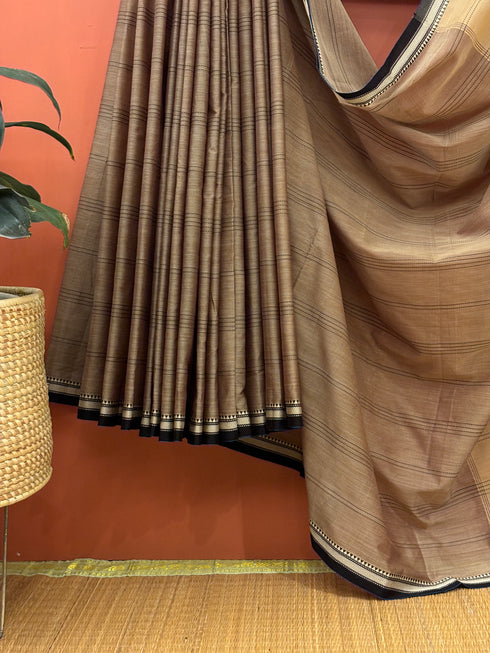 Mocha Brown South Cotton Saree
