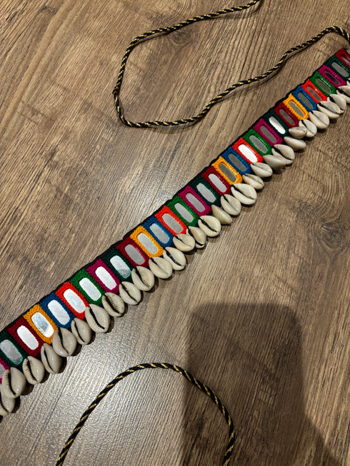 Multi colour Mirror Waist Belt