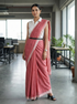 Pink Mul Cotton Saree