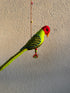 Plum Headed Parakeet - Stuffed bird decor hanging