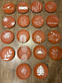 Nature Within Collection - Terracotta decorative wall plates set of 6