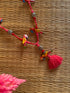Pink Red Patwa Sleek Thread Necklace