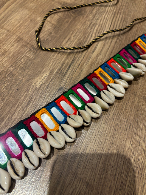 Multi colour Mirror Waist Belt