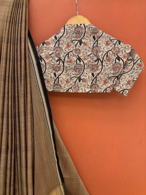 Mocha Brown South Cotton Saree