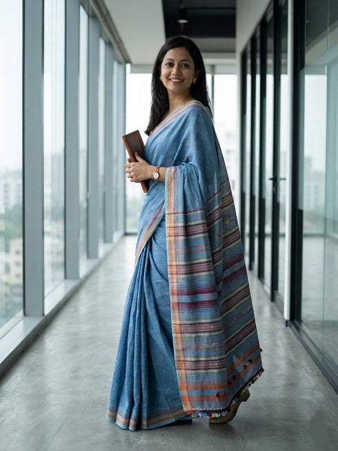 Saanjh Bhujodi Cotton Saree