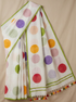 Polka Mul Cotton Saree
