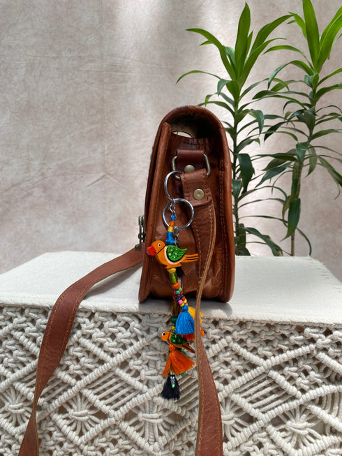 Conductor Batuwa Kashidakari Leather Bag