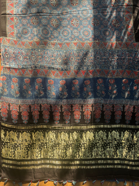 Vault-06-Modal Silk Ajrakh Saree