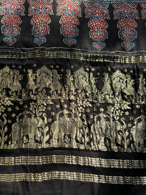 Vault-06-Modal Silk Ajrakh Saree