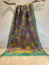 Lavender Pen Kalamkari Dupatta with Zari Border
