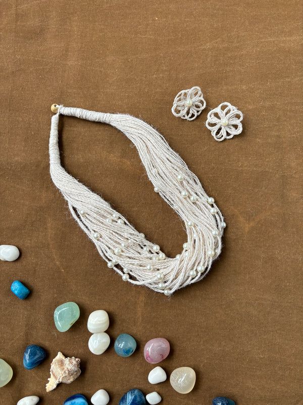 Island Dreamer Pearl Jute Necklace