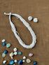 White Sand Pearl Jute Necklace