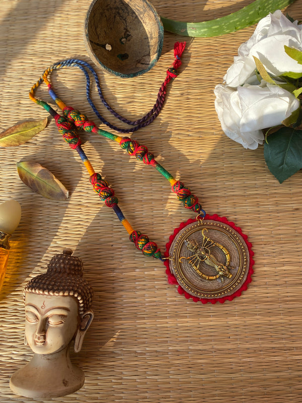 Red Golden Goddess Necklace