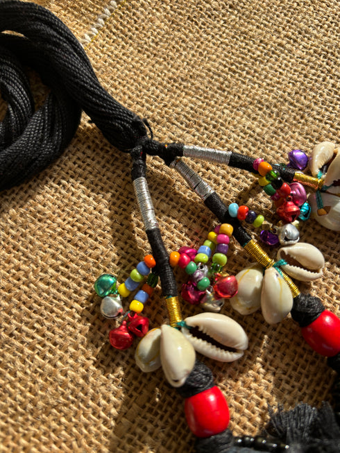 Desi Dazzle Mirror Parandi- Black