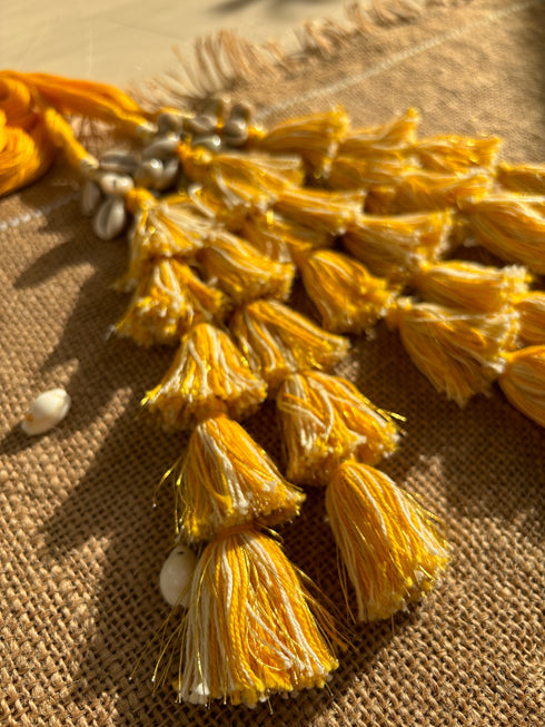 Haldi Hype Tassel Parandi- Yellow