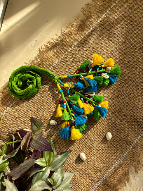 Nimbu Nectar Tassel Parandi- Green