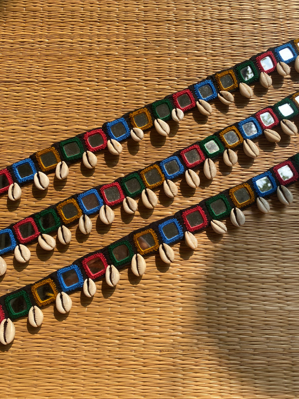 Square Multi Mirror Waist Belt (Sample sale)- 1pc