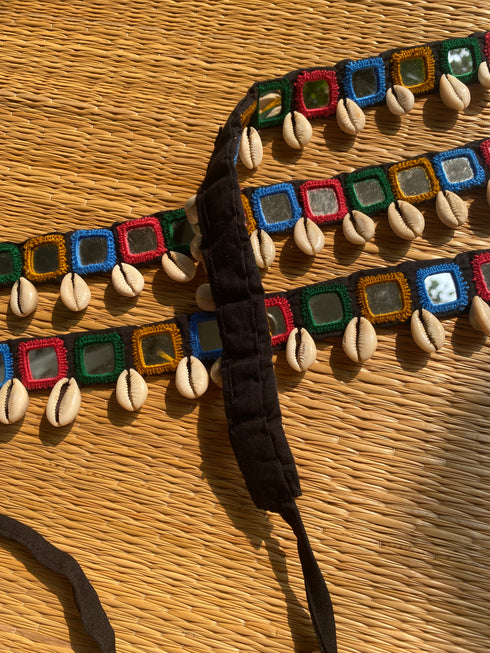 Square Multi Mirror Waist Belt (Sample sale)- 1pc