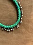 Rangila Ras | Green Patwa Ghungroo Thread Necklace