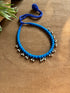 Neela Raag | Blue Patwa Ghungroo Thread Necklace