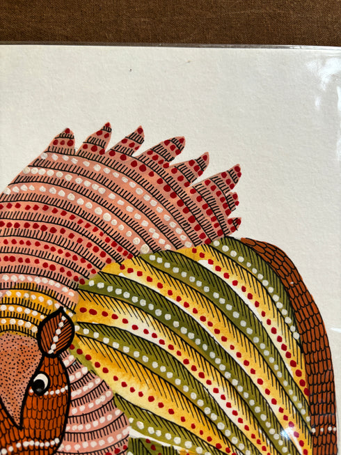 The Rebel Bird Gond Painting (A4 Size)