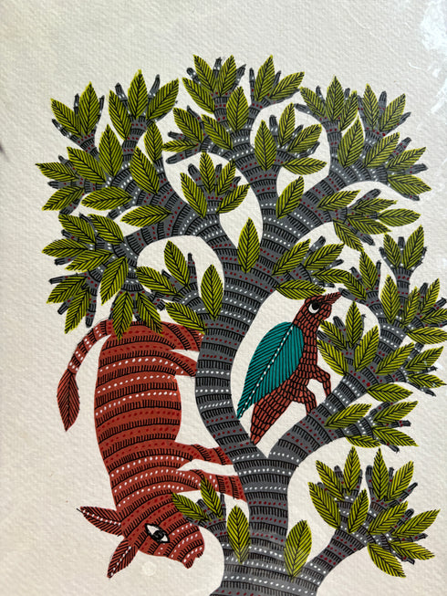 Sehjeevan Saathi Gond Painting (A4 Size)