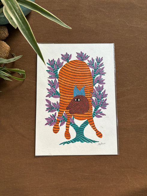 Jungle Jadoo Gond Painting (A4 Size)