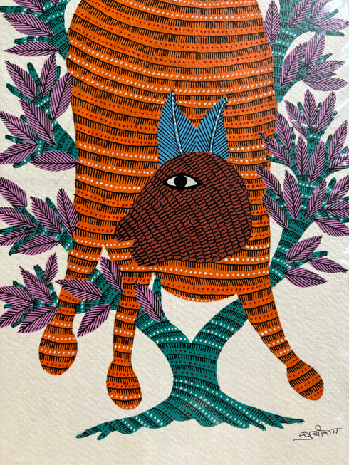 Jungle Jadoo Gond Painting (A4 Size)