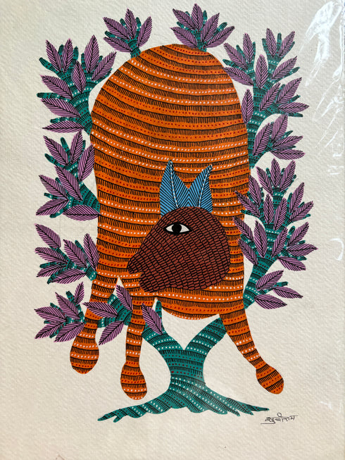 Jungle Jadoo Gond Painting (A4 Size)