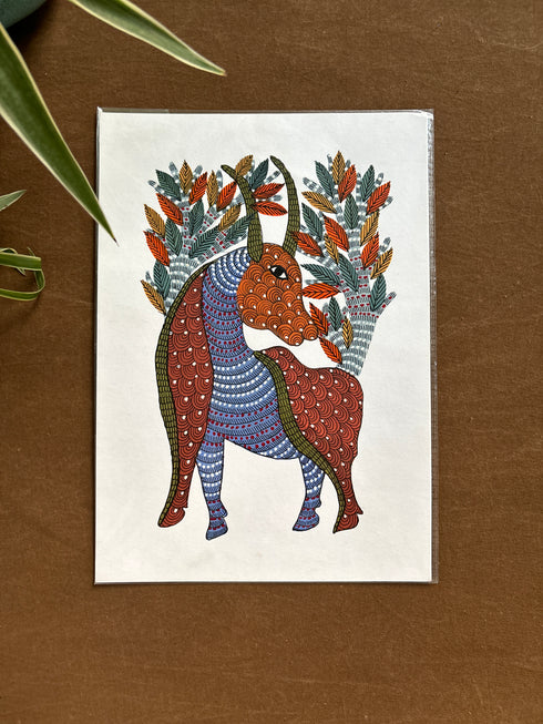 Vanrakshak Viraasat Gond Painting (A4 Size)