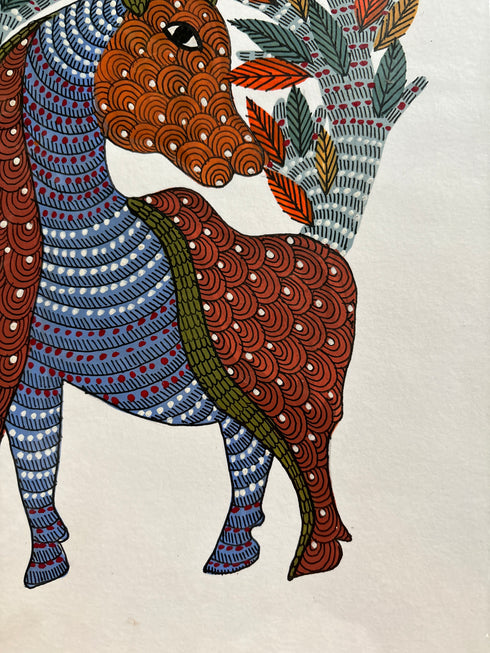 Vanrakshak Viraasat Gond Painting (A4 Size)