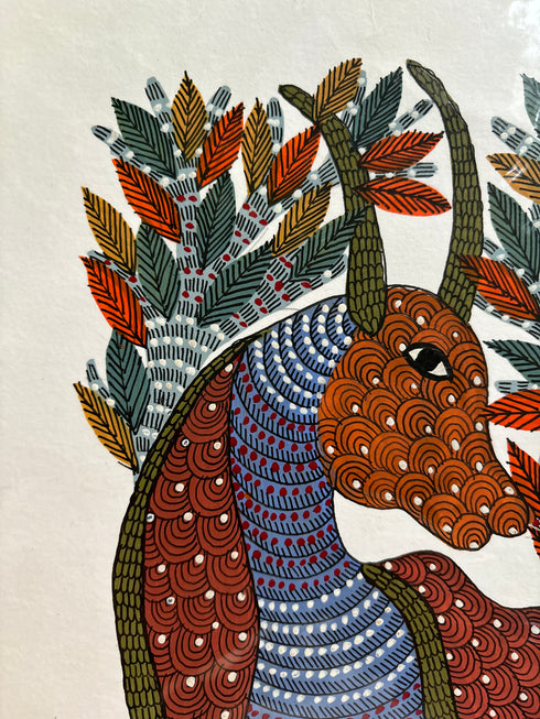 Vanrakshak Viraasat Gond Painting (A4 Size)